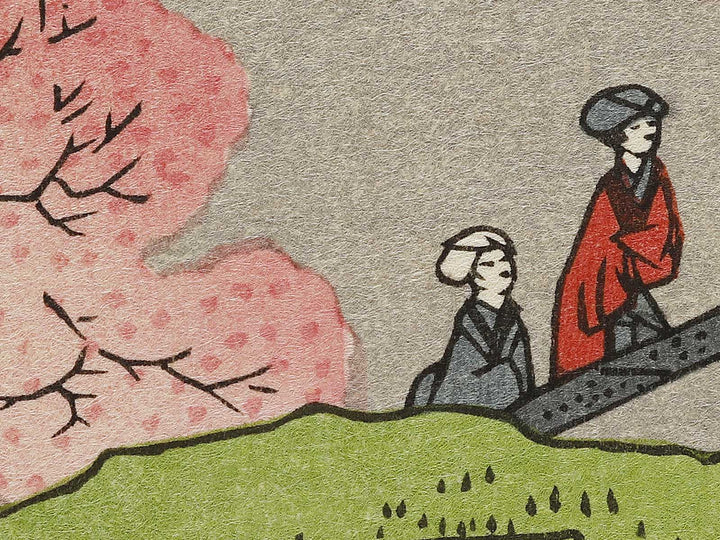 Kiyomizu Hall and Shinobazu Pond at Ueno from the series One Hundred Famous Views of Edo by Utagawa Hiroshige, (Large print size) / BJ336-987