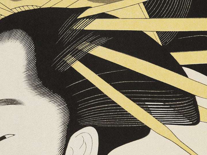 Ogiya nai Takigawa by Chobunsai Eishi, (Large print size) / BJ318-969