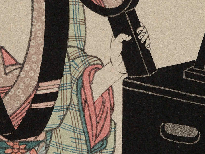 Kamiwo kinisuru kanshakuha onna no kuse from the series Forty-eight Habits by Keisai Eisen, (Large print size) / BJ239-218