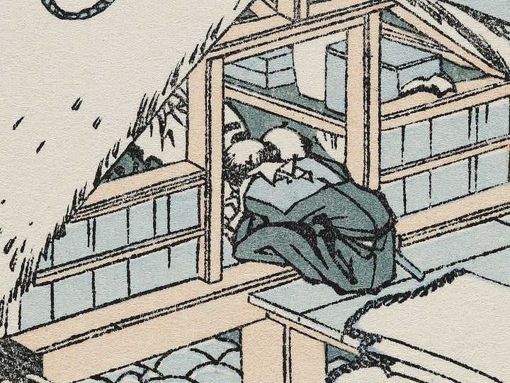 Ushibori in Hitachi Province from the series Thirty-six Views of Mount Fuji by Katsushika Hokusai, (Small print size) / BJ311-017