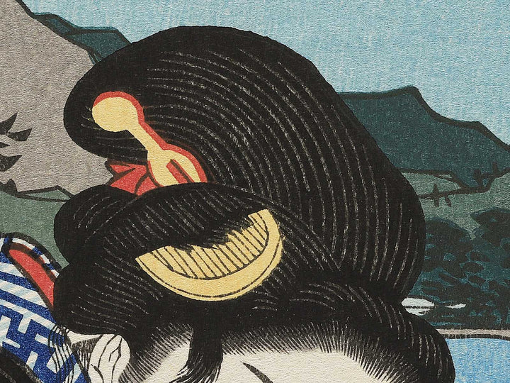 Shimadashuku nijyushi from the series Bijin tokaido by Keisai Eisen, (Large print size) / BJ346-045