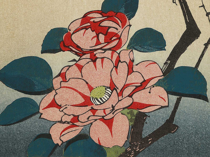 Tsubaki ni uguisu by Utagawa Hiroshige, (Large print size) / BJ324-730