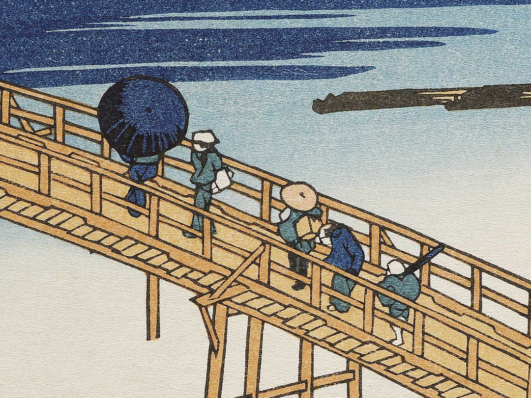 Yamashiro arashiyama togetsukyo from the series Shokoku meisho kiran by Katsushika Hokusai, (Large print size) / BJ320-614