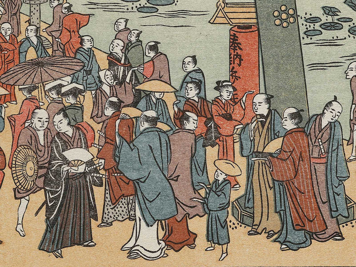 Toto Shinobazu Benzaiten imachi no zu by Kitagawa Utamaro, (Large print size) / BJ327-124