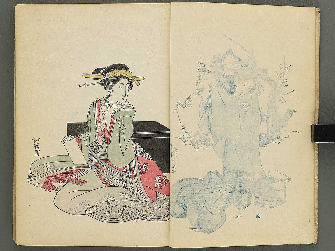 Kodai ukiyoe banashi by Kitagawa Utamaro, Katsushika Hokusai, Keisai Eisen, etc.. / BJ350-693