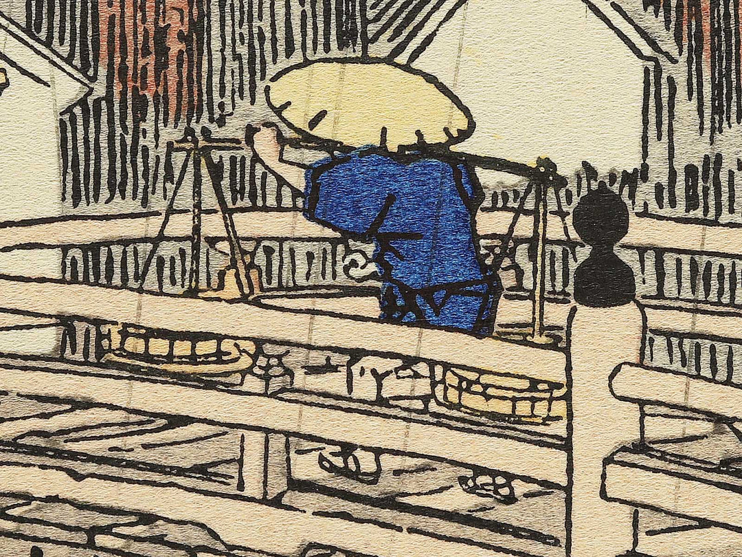 nihonbashi no hakuu from the series Toto meisho by Utagawa Hiroshige, (Medium print size) / BJ330-540