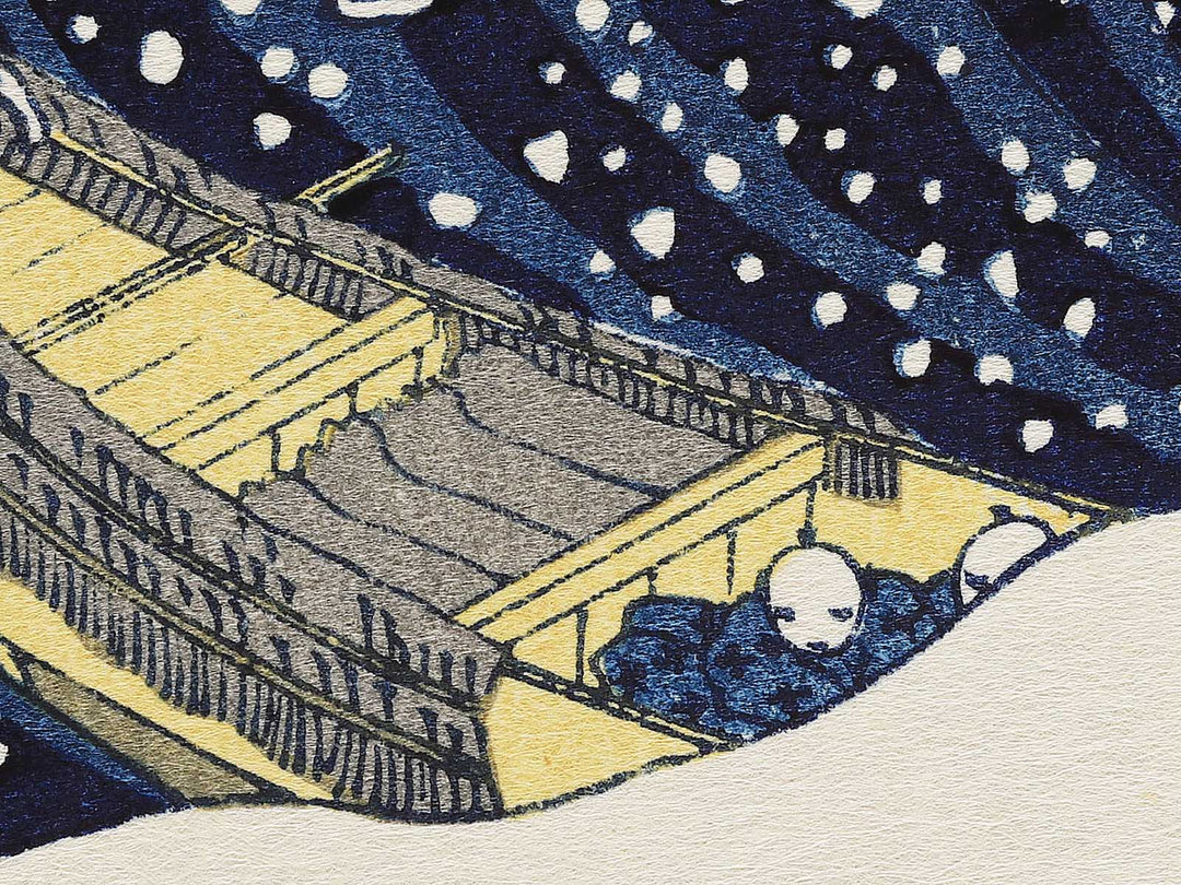 Under the Wave off Kanagawa , also known as The Great Wave off Kanagawa from the series Thirty-six Views of Mount Fuji by Katsushika Hokusai, (Large print size) / BJ350-763