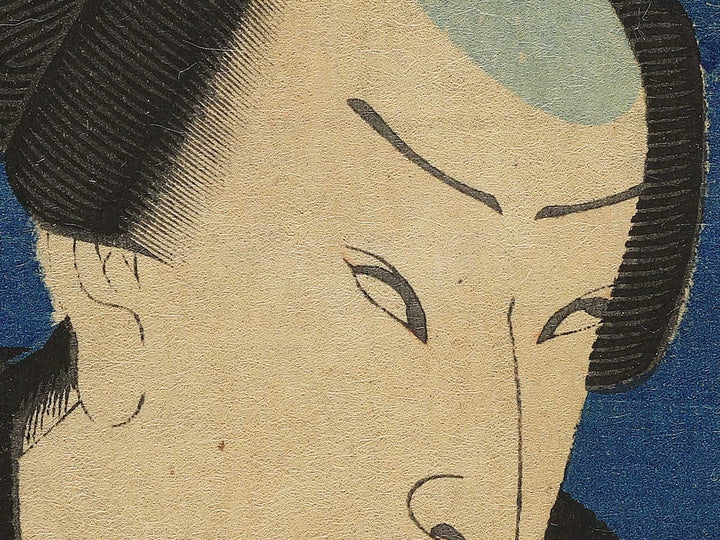 Actors Silhouettes and Portraits:Ichimura Kakitsu4 by Ochiai Yoshiiku / BJ348-327