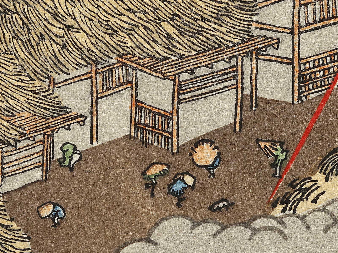 Fuji in a Thunderstorm from the series One Hundred Views of Mount Fuji by Katsushika Hokusai, (Medium print size) / BJ325-038