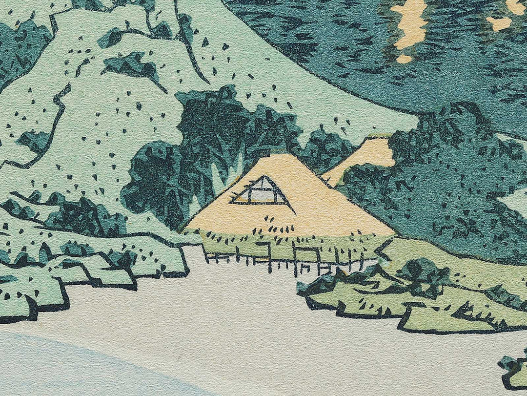 Reflection in the Surface of Lake Misaka in Kai Province from the series Thirty-six Views of Mount Fuji by Katsushika Hokusai, (Medium print size) / BJ303-989