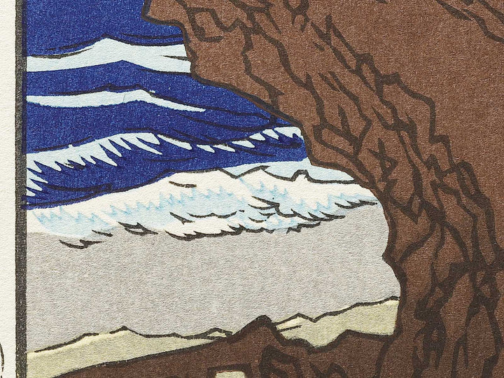 Maiko Beach from the series Famous Views of the Sixty-odd Provinces by Utagawa Hiroshige, (Large print size) / BJ334-040