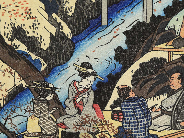Tsutenkyo no momiji from the series Kyoto meisho no uchi by Utagawa Hiroshige, (Medium print size) / BJ341-859