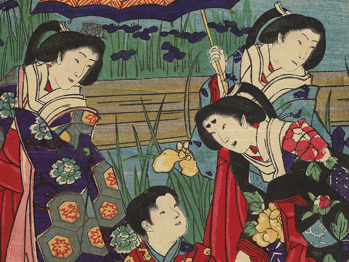 Bijin soroi bana shobu no moyo by Yoshu Chikanobu / BJ345-345