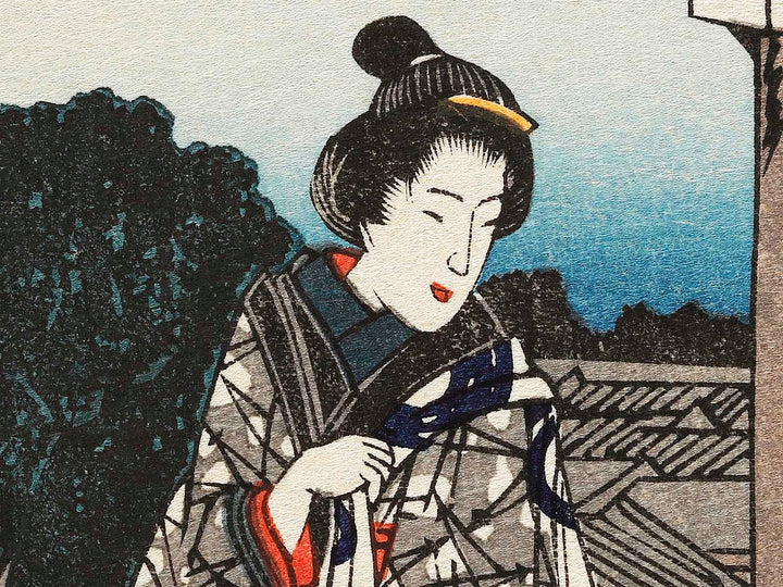 Shinyoshiwara nihon tsudumi mikaeri yanagi from the series Edo meisho by Utagawa Hiroshige, (Large print size) / BJ323-246