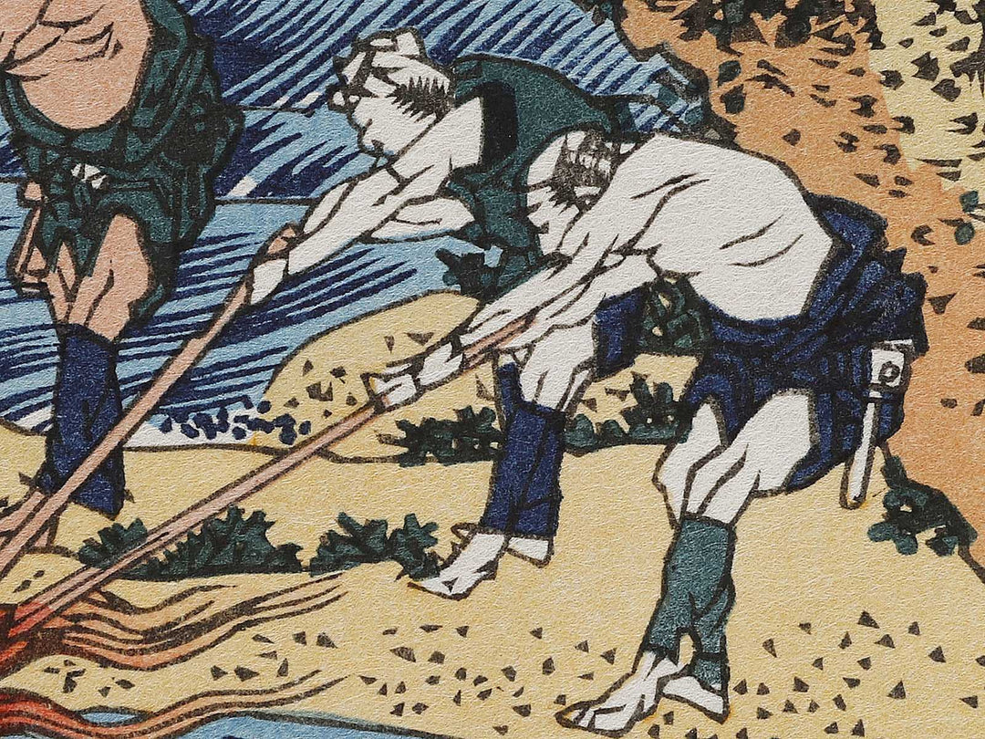 Fishing by Torchlight in Kai Province from the series Oceans of Wisdom by Katsushika Hokusai, (Small print size) / BJ322-875