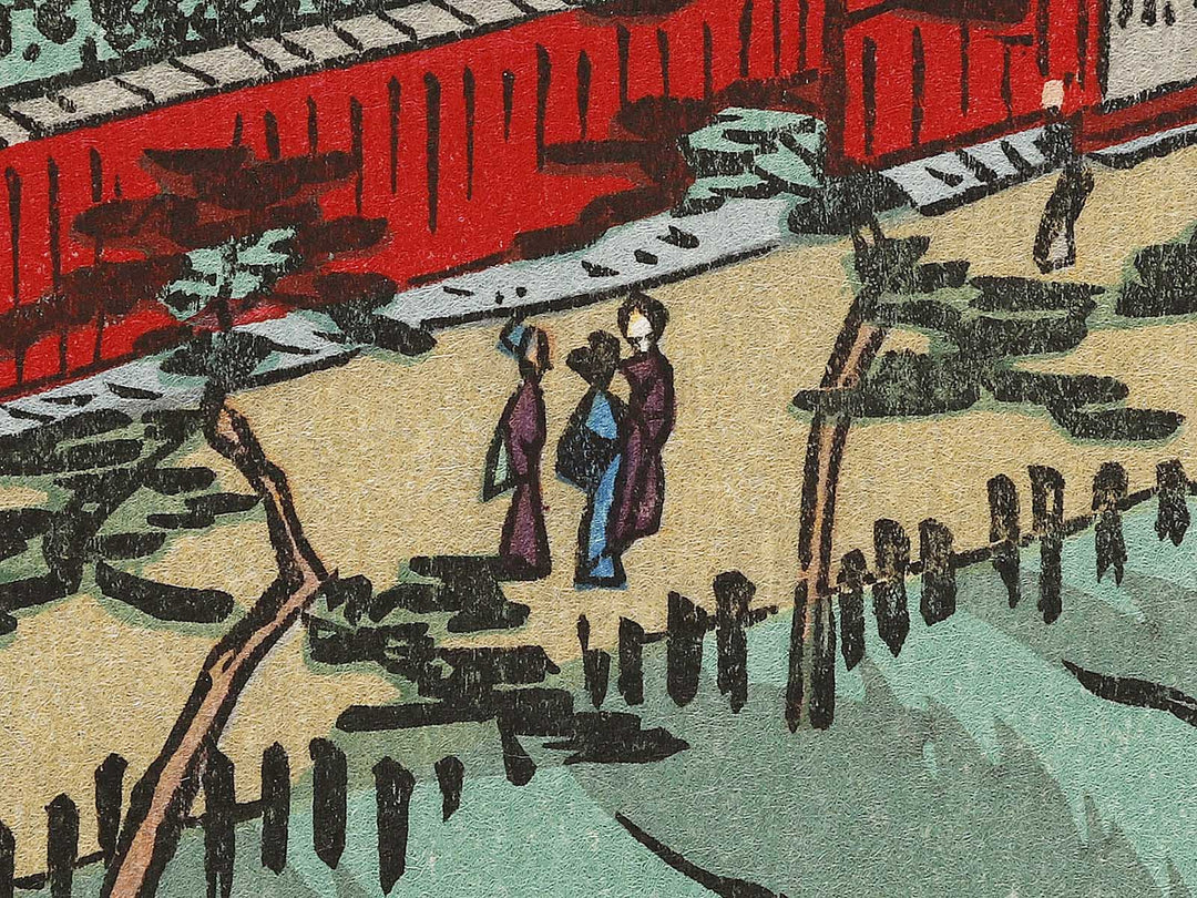 Yanagishima from the series One Hundred Famous Views of Edo by Utagawa Hiroshige, (Large print size) / BJ336-938