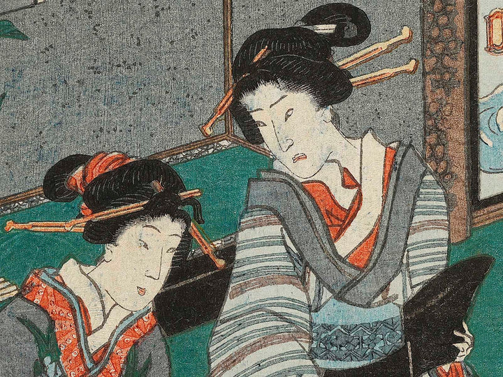 Hanamurasaki from the series Meigi sanjurokka sen by Utagawa Kunisada (Toyokuni III)   / BJ326-781