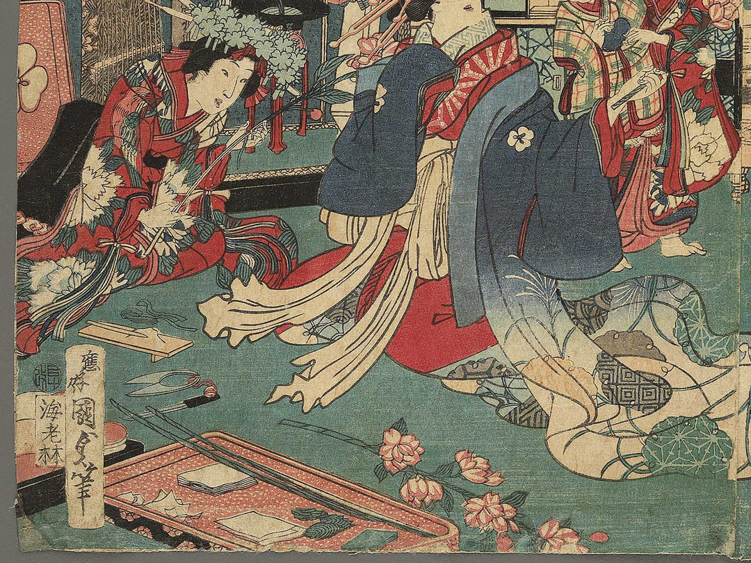 Kannazuki from the series Kagai junikagetsu no uchi by Utagawa Kunisada II / BJ344-288