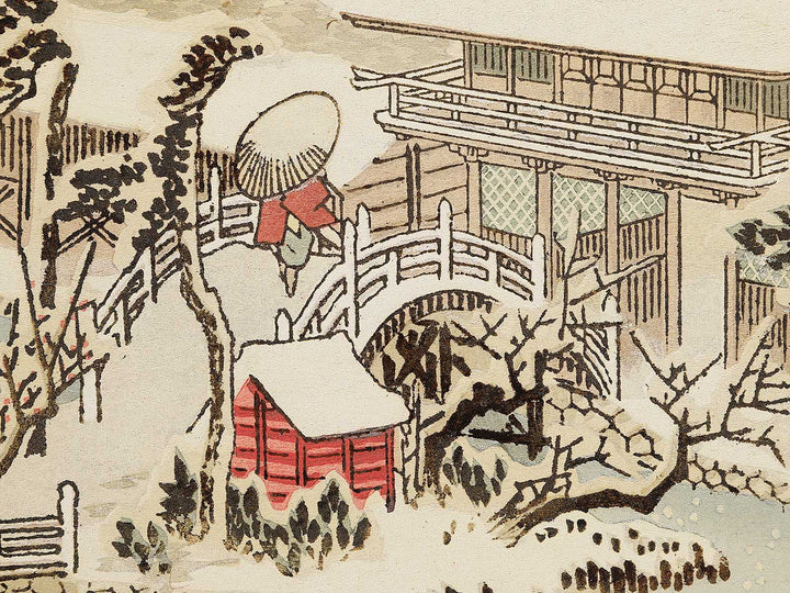 Kameido tenmangu keidai ichiran from the series Ginsekai azuma junikei by Utagawa Hiroshige / BJ348-306