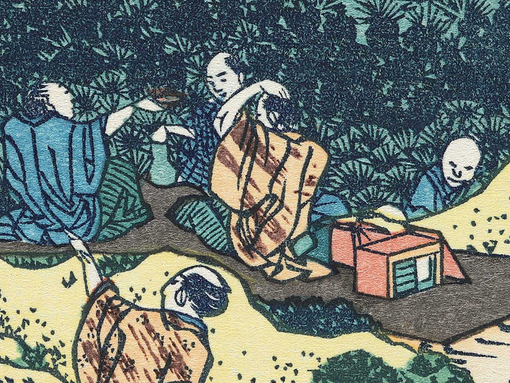 The Enza-no-natsu Pine Tree at Aoyama from the series Thirty-six Views of Mount Fuji by Katsushika Hokusai, (Medium print size) / BJ302-127