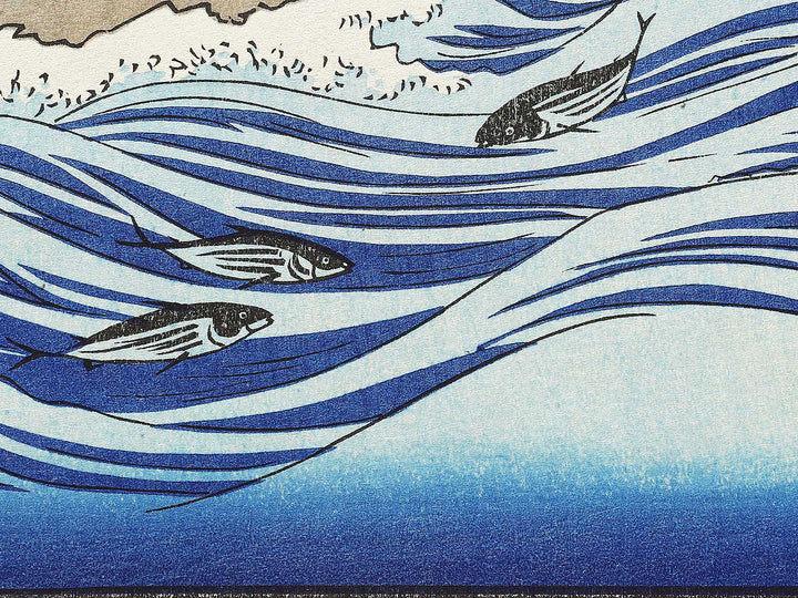 Bonito Fishing at Sea from the series Famous Views of the Sixty-odd Provinces by Utagawa Hiroshige, (Large print size) / BJ333-998