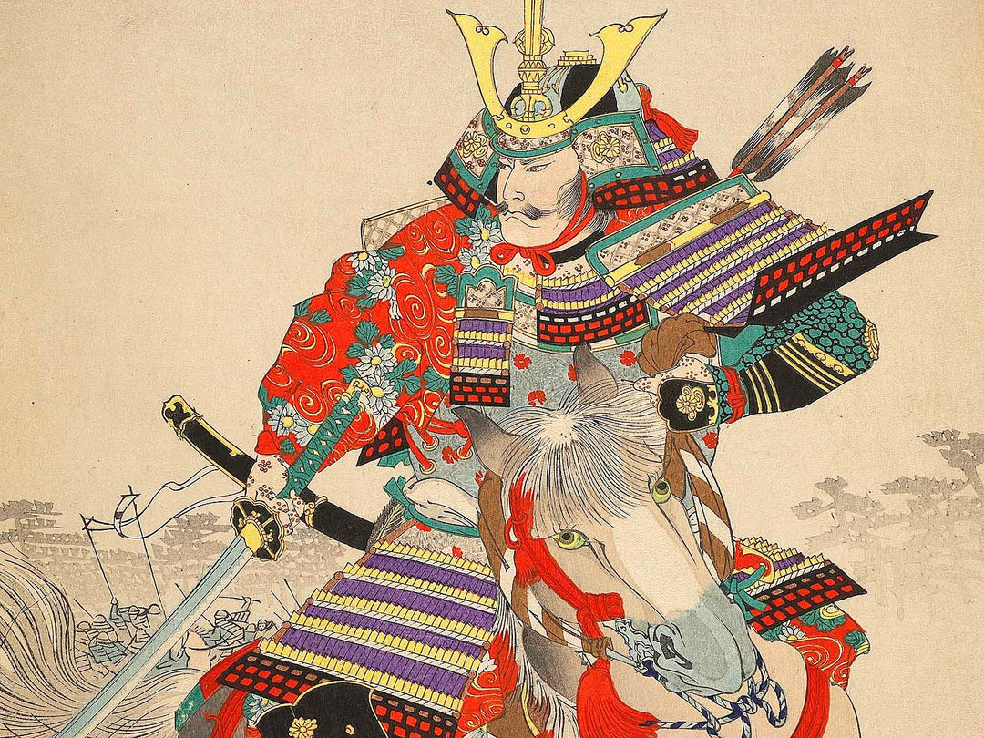 Kusunoki Masashige from the series Nihon rekishi kyokunga by Yoshu Chikanobu / BJ321-034
