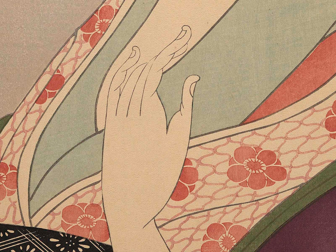 Ogiya nai Takigawa by Chobunsai Eishi, (Large print size) / BJ225-078