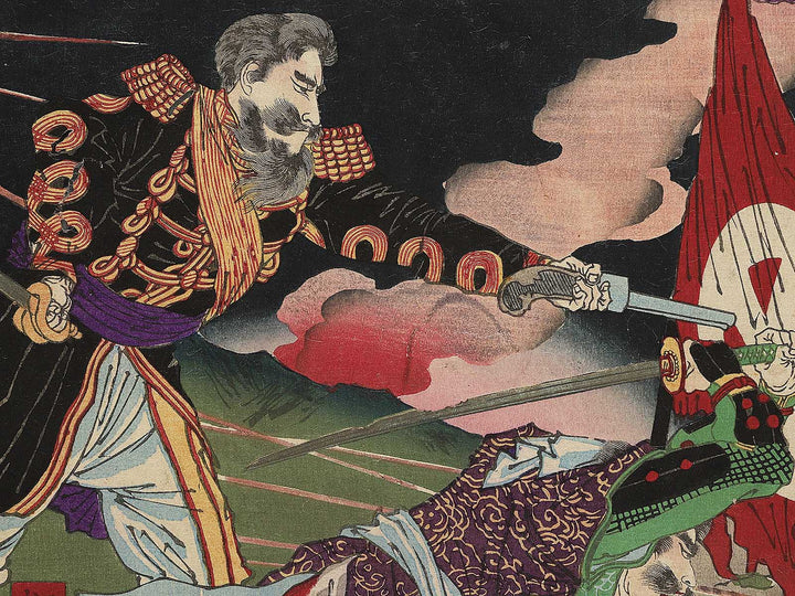 Saigo Shiroyama senshi zu by Yoshu Chikanobu / BJ345-331