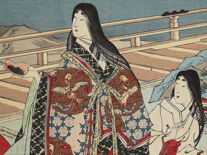Yoshino kokyo tsukimi goen no zu by Yoshu Chikanobu / BJ347-018