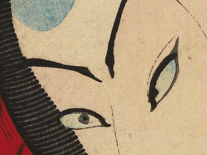 Satomi hakkenden Horyukaku no ba from the series Shunpan kyogen gedai zukushi by Toyohara Kunichika / BJ350-119