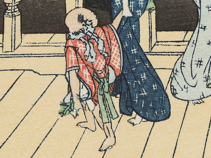 The Sazaido Hall of the Gohyaku Rakanji Temple from the series Thirty-six Views of Mount Fuji by Katsushika Hokusai, (Medium print size) / BJ292-467