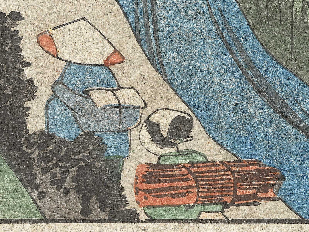 Okabe from the series The Fifty-three Stations of the Tokaido by Utagawa Hiroshige / BJ346-234