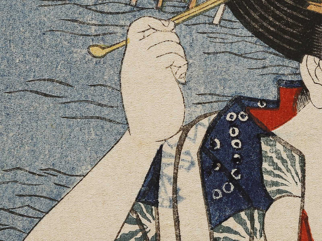 Seita no sekisho from the series Omi hakkei no uchi by Utagawa Sadatora, (Large print size) / BJ323-988