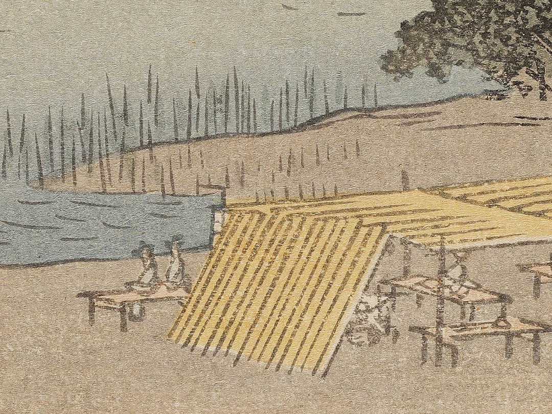 Rokugogawa watashi bune from the series Ehon edo miyage by Utagawa Hiroshige, (Large print size) / BJ332-080