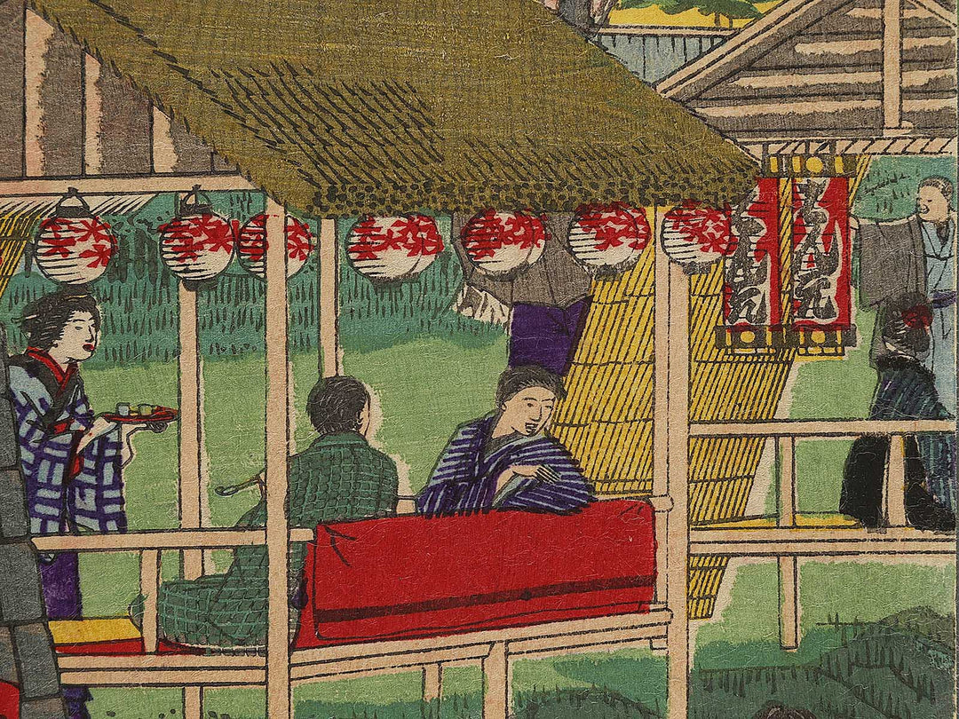 Tokyo meisho dai ichi no shokei bokusui tsutsunu hana zakari no zu by Utagawa HIroshige III / BJ336-686