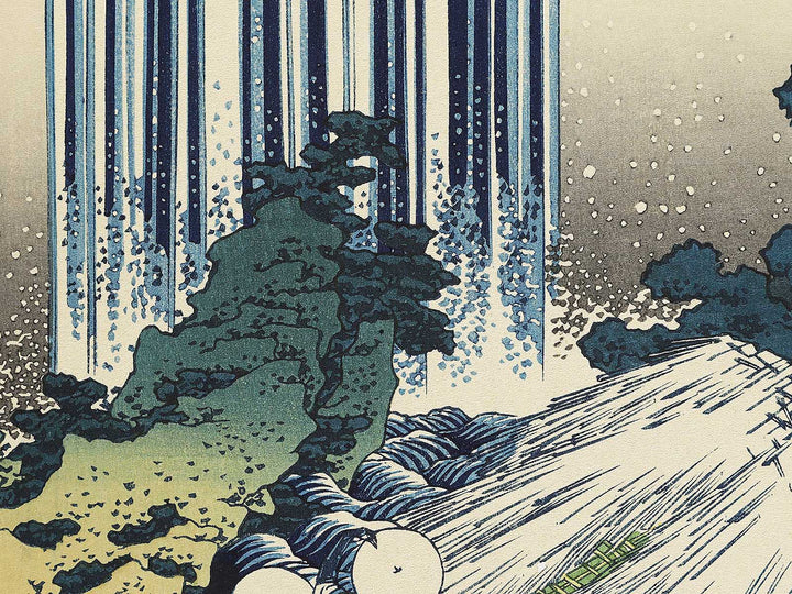 Mino no kuni yoro no taki from the series Shokoku taki meguri by Katsushika Hokusai, (Large print size) / BJ344-771