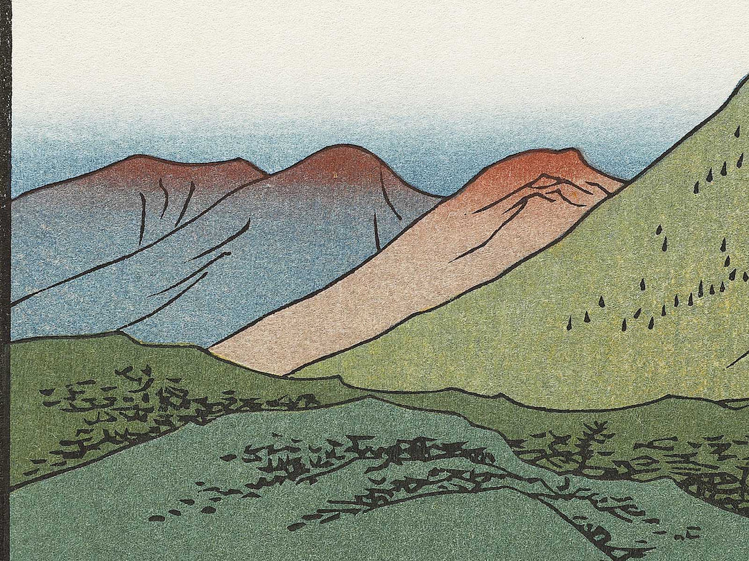 Saijo from the series Famous Views of the Sixty-odd Provinces by Utagawa Hiroshige, (Large print size) / BJ334-047