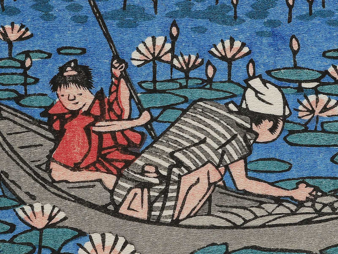 Ueno shinobazu hasuike from the series Toto meisho by Utagawa Hiroshige, (Large print size) / BJ342-720