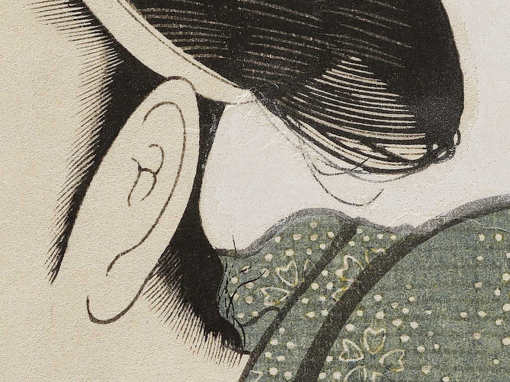 The Interesting Type from the series Ten Types In The Physiognomic Study Of Women by Kitagawa Utamaro, (Large print size) / BJ326-942
