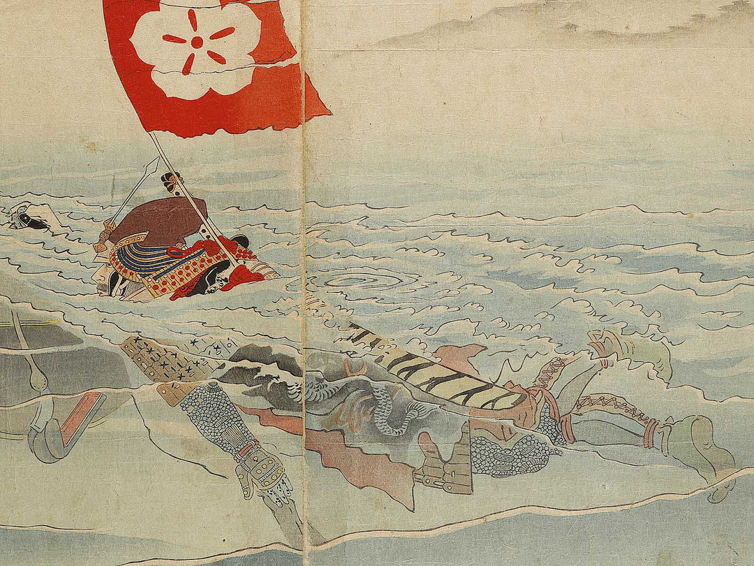 Akechi samanosuke Mitsuharu kosui noriuchi karasakimatsu no zu by Kobayashi Kiyochika / BJ325-192