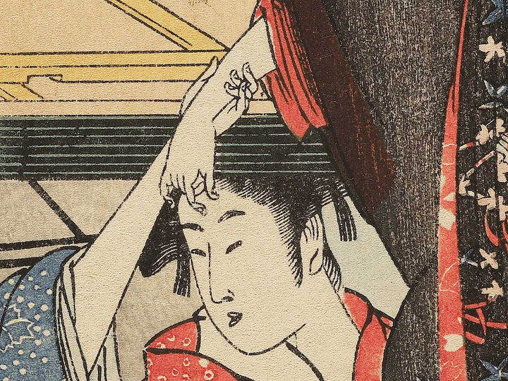 Hashi shita from the series Ryogoku bashi joge by Kitagawa Utamaro, (Medium print size) / BJ349-538