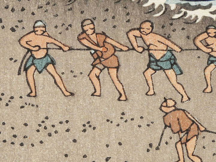 Yasashi Bay, Common name: Kujukuri from the series Famous Views of the Sixty-odd Provinces by Utagawa Hiroshige, (Large print size) / BJ334-012