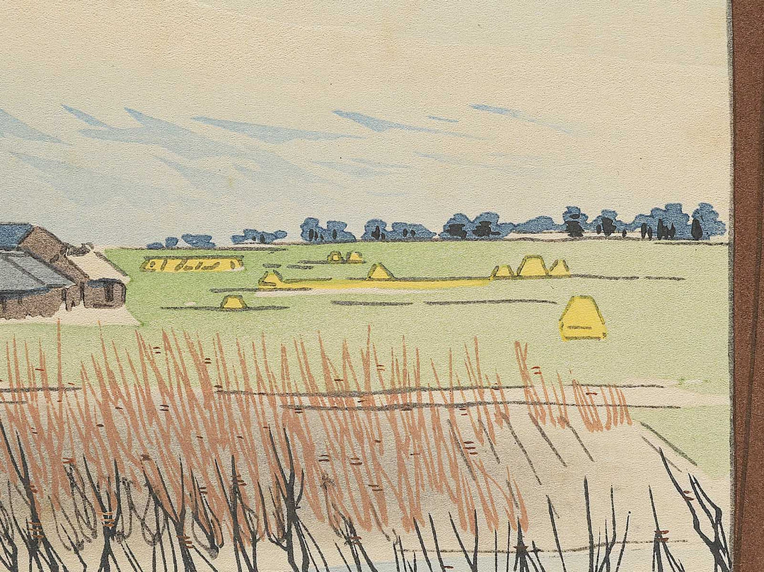 Nirayama Egawatei mae no Fuji(Buson zessan no kei) from the series Fuji sanjurokkei no uchi by Tokuriki Tomikichiro, (Large print size) / BJ350-322