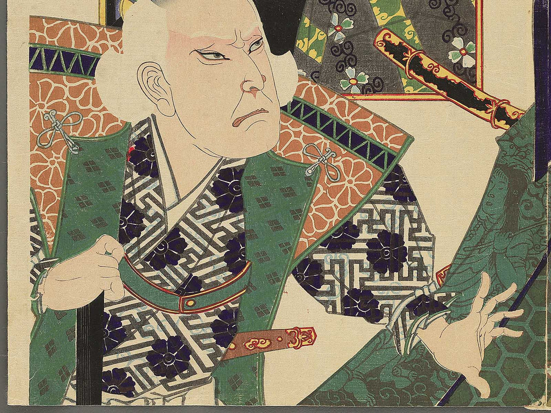 Oishi Kuranosuke chizetsu wo motte chuko jingi no jori wo kaishi Bicchu Matsuyama no shiro wo uketoru no zu by Morikawa Chikashige / BJ347-438