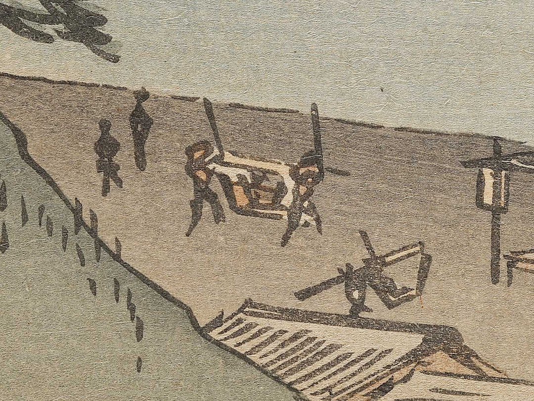 Dosho tsuki no misaki from the series Ehon edo miyage by Utagawa Hiroshige, (Large print size) / BJ332-423