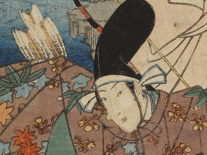 Nana momiji no ga from the series Murasaki shikibu genji karuta by Utagawa Kunisada II / BJ325-864