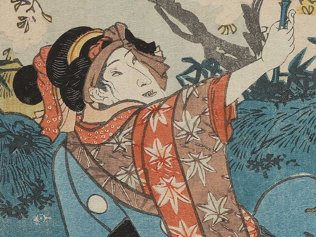 Osome hisamatsu ukina no yomiuri by Utagawa Kunisada (Toyokuni III) / BJ301-343