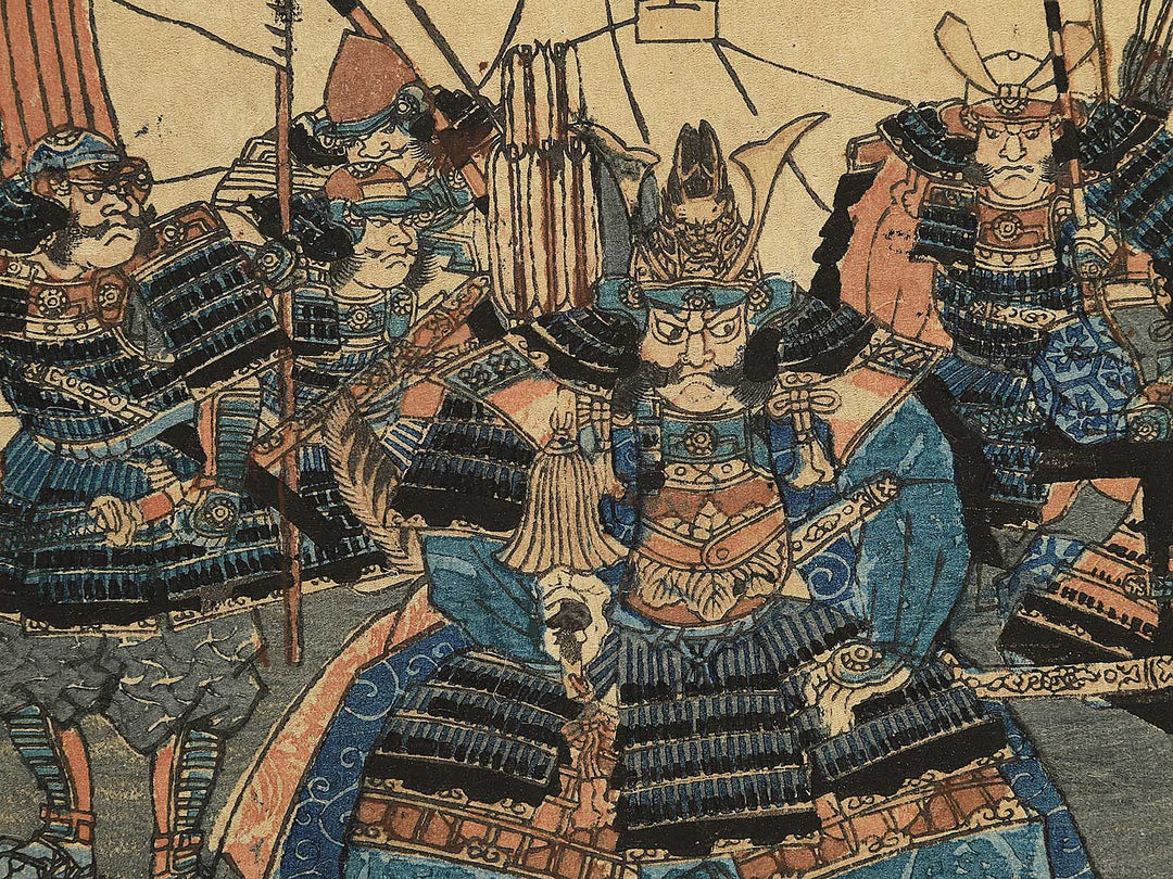 Koji sannen Fujigawa shutsujin no zu by Utagawa Yoshitora / BJ349-384