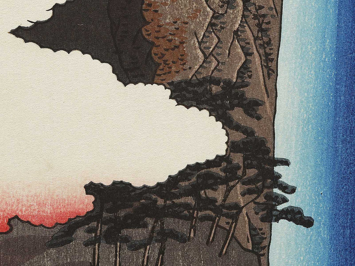 Yoro Waterfall  from the series Famous Views of the Sixty-odd Provinces by Utagawa Hiroshige, (Large print size) / BJ334-019