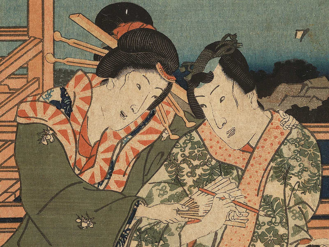 Higashi genji yukizuki hana no uchi tsuki by Utagawa Kunisada(Toyokuni III) / BJ306-082